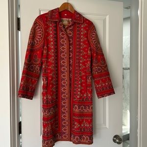 Red embroidered coat from Biya / Johnny Was